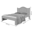 Cama Casal Selene Mel Com Colchão