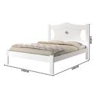 Cama Casal Sevilha Branco com Colchão