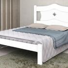 Cama Casal Sevilha Branco com Colchão