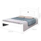 Cama Casal Sevilha Branco com Colchão