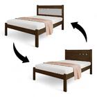 Cama Casal Sofisticada Berli Malbec E Off White