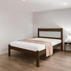 Cama Casal Sofisticada Berli Malbec E Off White