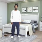 Cama Casal Speciale Móveis Lopas Branco