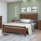 Cama Casal Speciale Móveis Lopas Imbuia Naturale