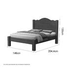 Cama Casal Thalia Castanho Cambel