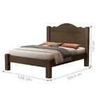 Cama Casal Thalia Estrado Reforçado Chocolate