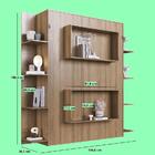 Cama Casal Vancouver Articulável 8 Prateleiras Mel - Art In M