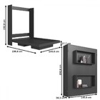 Cama Casal Vancouver Articulável Grafite - Art In Móveis