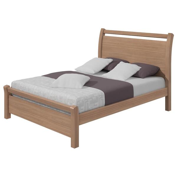 Cama Casal Veri M10 Carvalho Naturale - Mpozenato