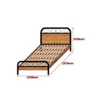 Cama Casal Vitória Espresso Móveis Canela/preto