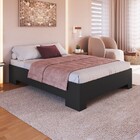 Cama Casal Xangai Grafite - Art In Móveis