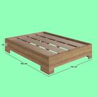 Cama Casal Xangai Mel - Art In Móveis