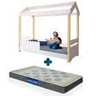 Cama Casinha Infantil Branca Jhulia Divaloto Com Colchão Prob