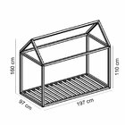 Cama Casinha Liberdade  Branco Acetinado