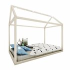 Cama Casinha Liberdade  Branco Acetinado