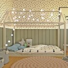 Cama Casinha Liberdade  Branco Acetinado