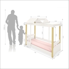 Cama Cassidy Solteiro Branco Com Led