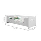 Cama Catânia Solteiro Branca Com Colchão