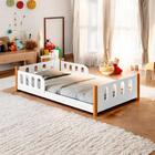 Cama Cercadinho Infantil Colchão Clarise Branco