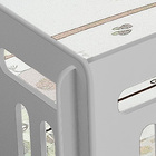 Cama Chiqueirinho Cercadinho Cinza 100% Mdf C/ Colchonete