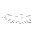 Cama Clara Casal Com Estrado Reforçado Carioca Cor Branco