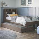 Cama Com Auxiliar E Baú South Ébano