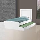 Cama Com Auxiliar E Cabeceira Luara Cambel Branca