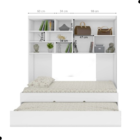 Cama Com Auxiliar E Modulo Suspenso Petermann Branco