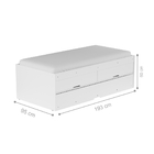 Cama Com Auxiliar Noah Branco