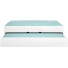 Cama Com Auxiliar Solteiro Infanto Juvenil Mdp Clara Branco