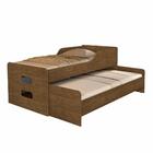 Cama Com Auxiliar Veneza Castanho