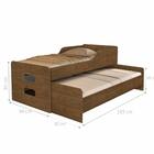 Cama Com Auxiliar Veneza Castanho