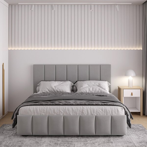 Cama Com Cabeceira Casal Estofada Uvaia Cabecasa Madeiraorigi