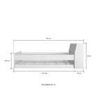Cama Com Cama Auxiliar Em Mdp 80x190,5cm Branco