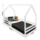 Cama Com Colchão Solteiro Montessoriana Casinha Madeira Maciç