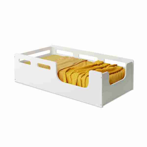 Cama Com Duas Entradas Montessori Juvenil Lika Branca Mc Barr