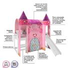 Cama Com Esc. Joy Com Dossel Barraca Castelo 2 Torres E Luz D