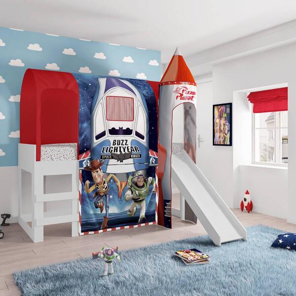 Cama Com Esc. Joy E Dossel Barraca Toy Story Disney Com 1 Tor