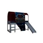 Cama Com Esc.joy Com Dossel Barraca Space E Luz De Led Pura M