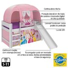 Cama Com Escorregador Barraca E Led Princesas Original Disney