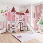 Cama Com Escorregador Joy Com Dossel Barraca Doce Casinha E 2