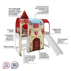 Cama Com Escorregador Joy Com Dossel Barraca Forte E 1 Torre
