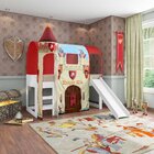 Cama Com Escorregador Joy Com Dossel Forte 1 Torre E Luz De L