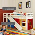 Cama Com Escorregador Transversal Compacta - Para Quartos Peq