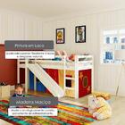 Cama Com Escorregador Transversal Compacta - Para Quartos Peq