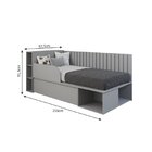 Cama Com Nichos E Espaço Pet Paris Grafite