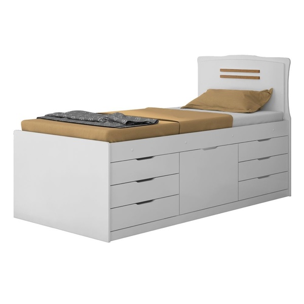 Cama Solteiro Com 7 Gavetas Mdf Imbuia Fosco Conquista Cama Comoda Solteiro Florenca Com 7 Gavetas Branco Fosco Leroy Merlin