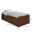 Cama Compartimento Solteiro Hanna Malbec