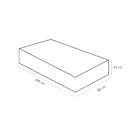 Cama Conjugada Solteiro Spring Ortobom 88x188x43cm Branco/pre