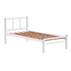 Cama De Aço Solteiro Tubular 0.78 Branca Jane Shop Jm